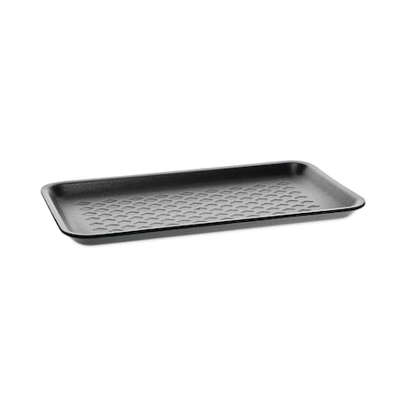 Pactiv Supermarket Trays, No 10S, 10.88 x 5.88 x 0.69, Black, PK500 PK 51P910S
